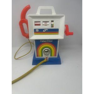 Vintage 1983 Fisher-Price Gas & Go Service Center #984 Gas Pump Original Toy USA